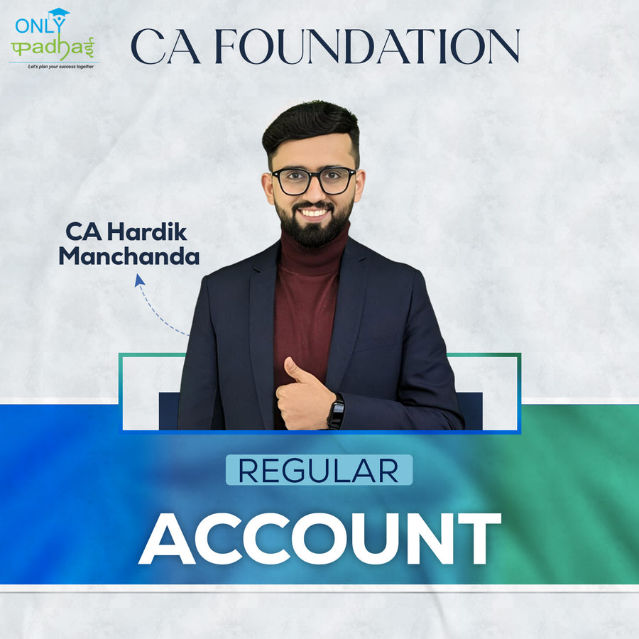 CA Foundation | Accounts | CA Hardik Manchanda