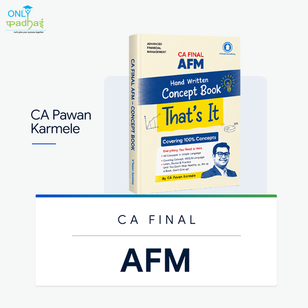 CA Final | AFM | Concept Book | CA Pavan Karmele