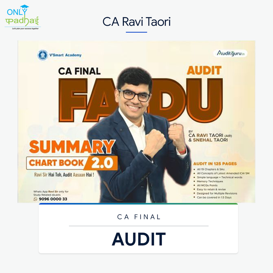 CA Final | Adv. Auditing | Full Set & Chart Book | CA Ravi Taori