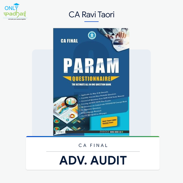 CA Final | Adv. Auditing | Concept Book | CA Ravi Taori