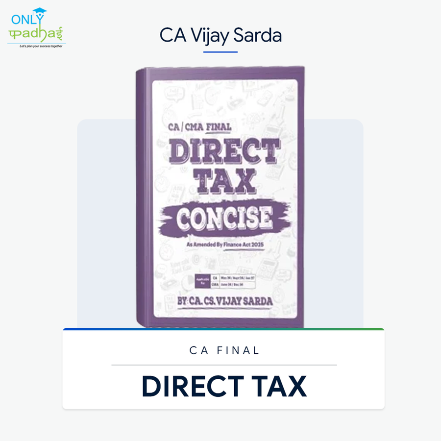 CA Final | DT | Concise & Questionnaire Book | CA Vijay Sarda