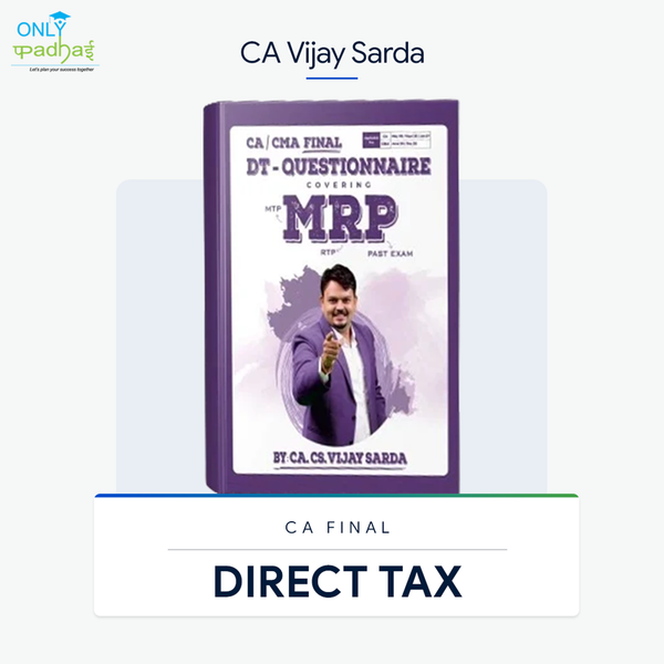 CA Final | DT | Questionnaire Book | CA Vijay Sarda