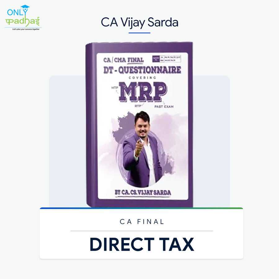 CA Final | DT | Concise & Questionnaire Book | CA Vijay Sarda