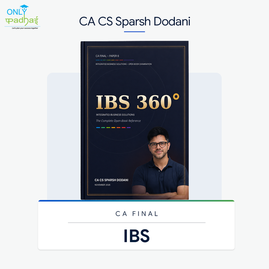 CA Final | IBS | Concept Book | CA Sparsh Dodani