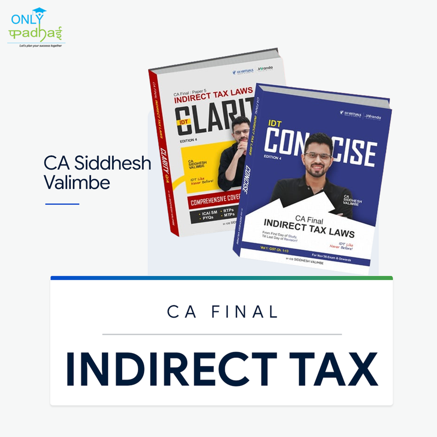 CA Final | IDT | Concept & Question Bank | CA Siddhesh Valimbe