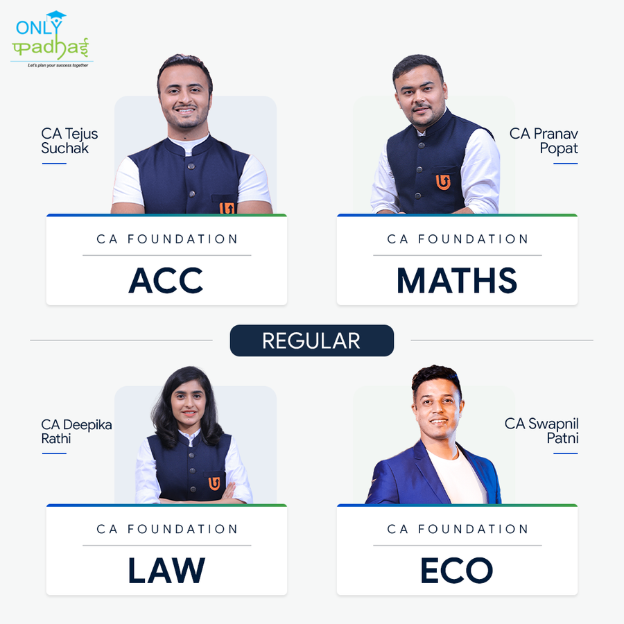 CA Foundation | Combo | Regular | Eco By CA Swapnil Patni & CA Adarsh Jain | Law By CA Deepika Rathi