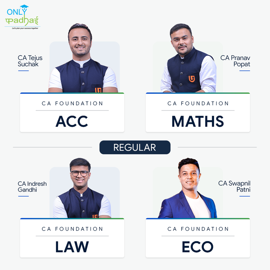 CA Foundation | Combo | Regular | Eco By CA Swapnil Patni & CA Adarsh Jain | Law By Indresh Gandhi