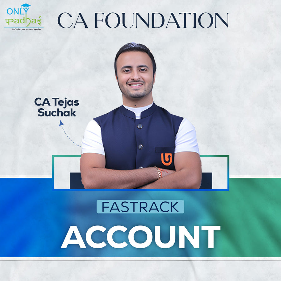 CA Foundation | Accounting | Fastrack | CA Tejas Suchak