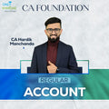 CA Foundation | Accounts | Regular | CA Hardik Manchanda