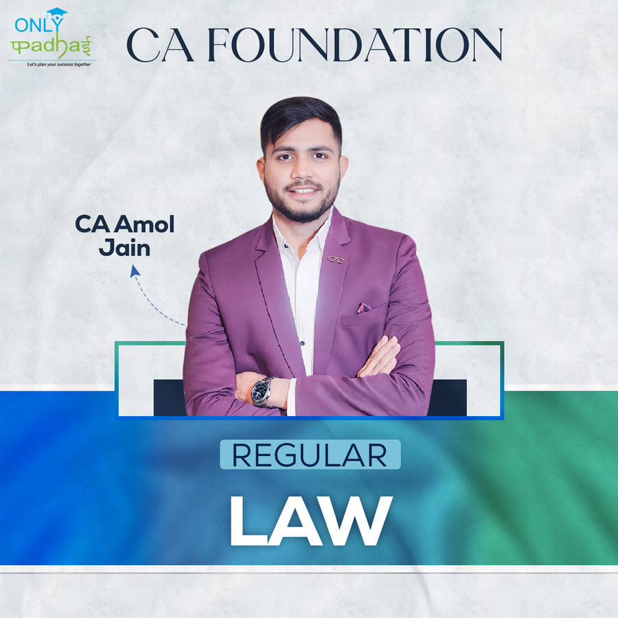 CA Foundation | Business Laws | Regular | CA Amol Jain
