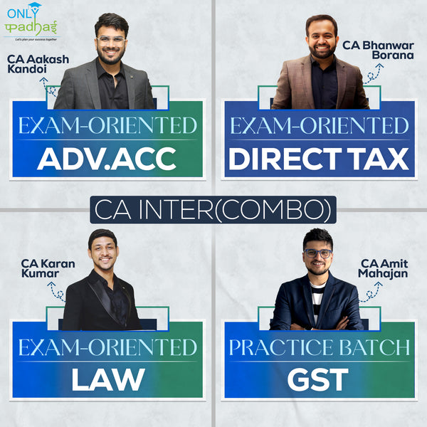 CA Inter | Group 1 | Exam Oriented - Practice Batch | CA Aakash Kandoi, CA Karan Kumar, CA Bhanwar Borana & CA Amit Mahajan