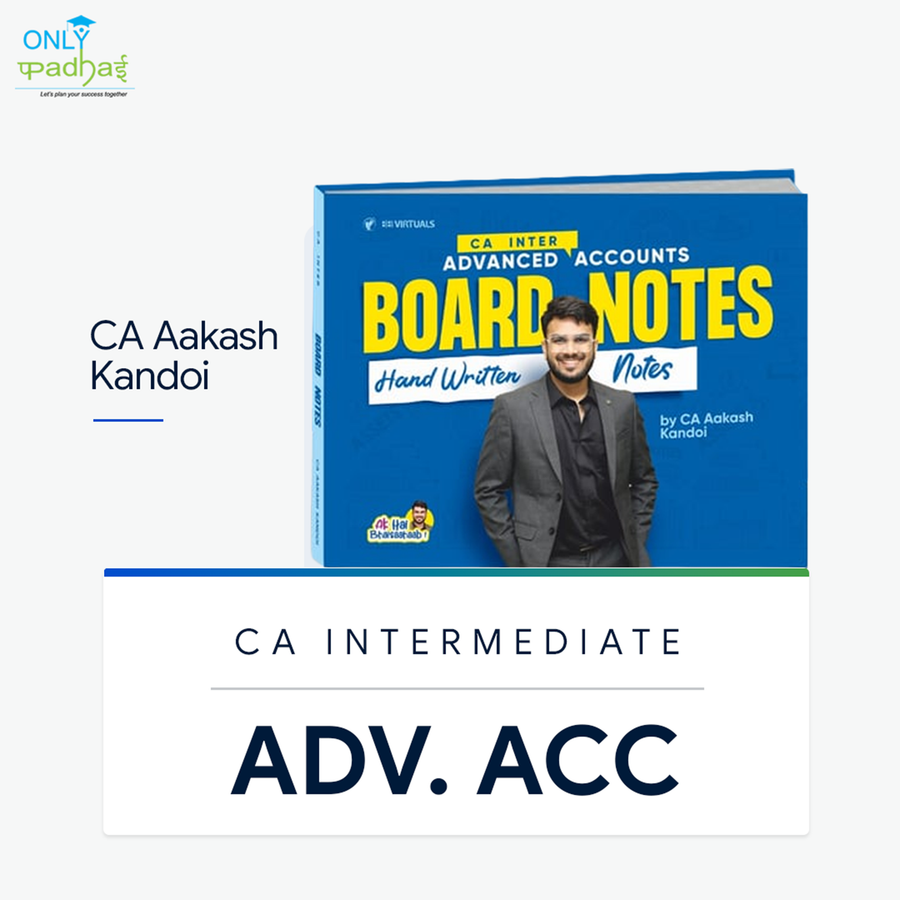 CA Inter | Adv. Accounts | Board Notes | CA Aakash Kandoi