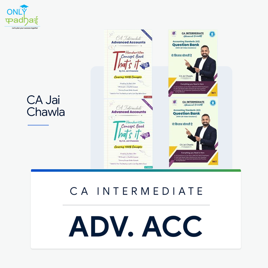 CA Inter | Adv. Accounts | Full Set | CA Jai Chawla