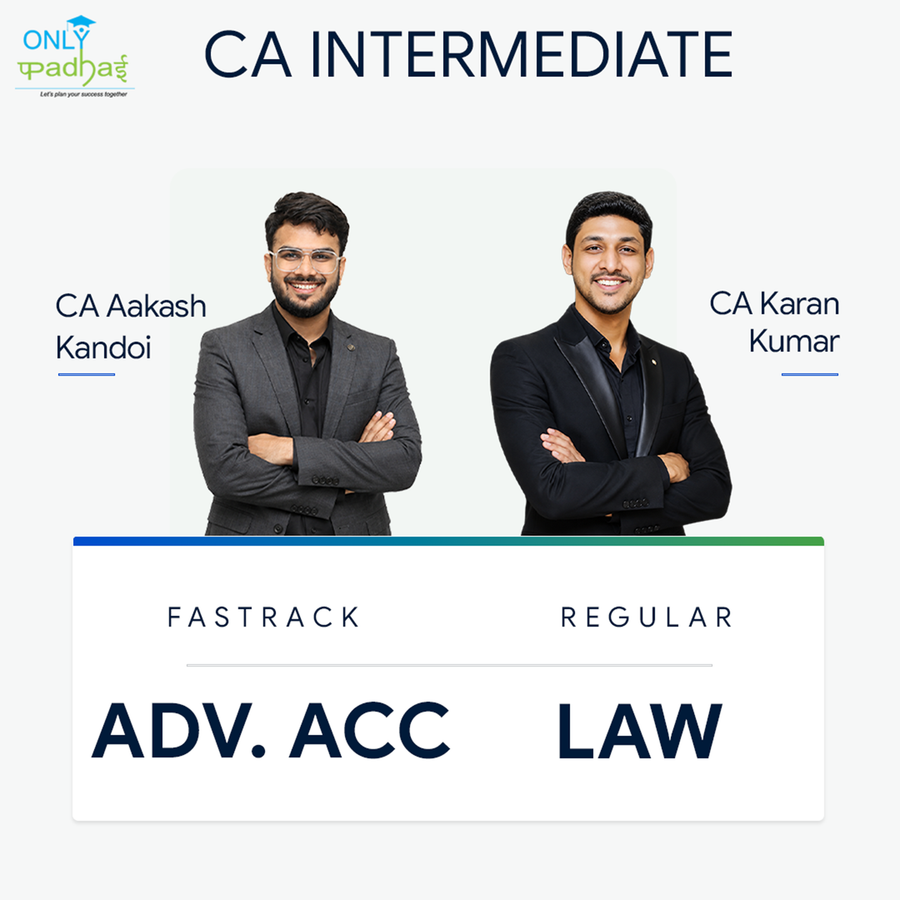 CA Inter | Adv. Accounts & Law | Fastrack - Regular | CA Aakash Kandoi & CA Karan Kumar