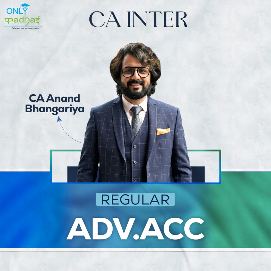 CA Inter | Adv. Accounts | Regular | CA Anand Bhangariya