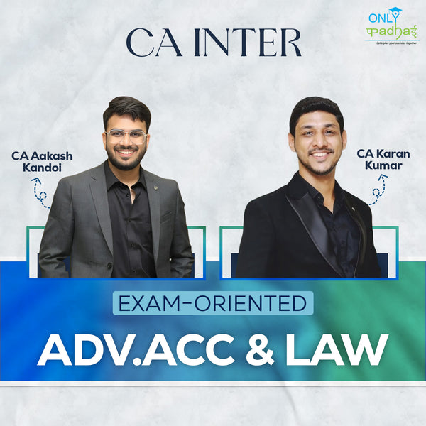 CA Inter | Adv. Accounts & Law | Exam Oriented | CA Aakash Kandoi & CA Karan Kumar