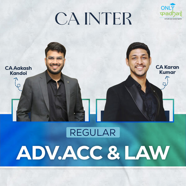 CA Inter | Adv. Accounts & Law | Regular | CA Aakash Kandoi & CA Karan Kumar