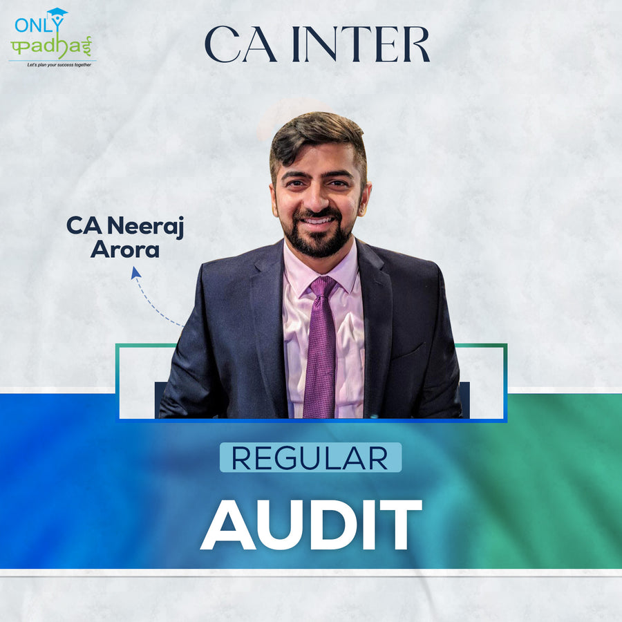 CA Inter | Audit | Regular | CA Neeraj Arora