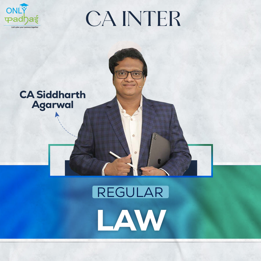 CA Inter | Law | Regular | CA Siddharth Agarwal