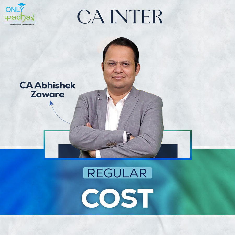 CA Inter | Costing | Regular | CA Abhishek Zaware