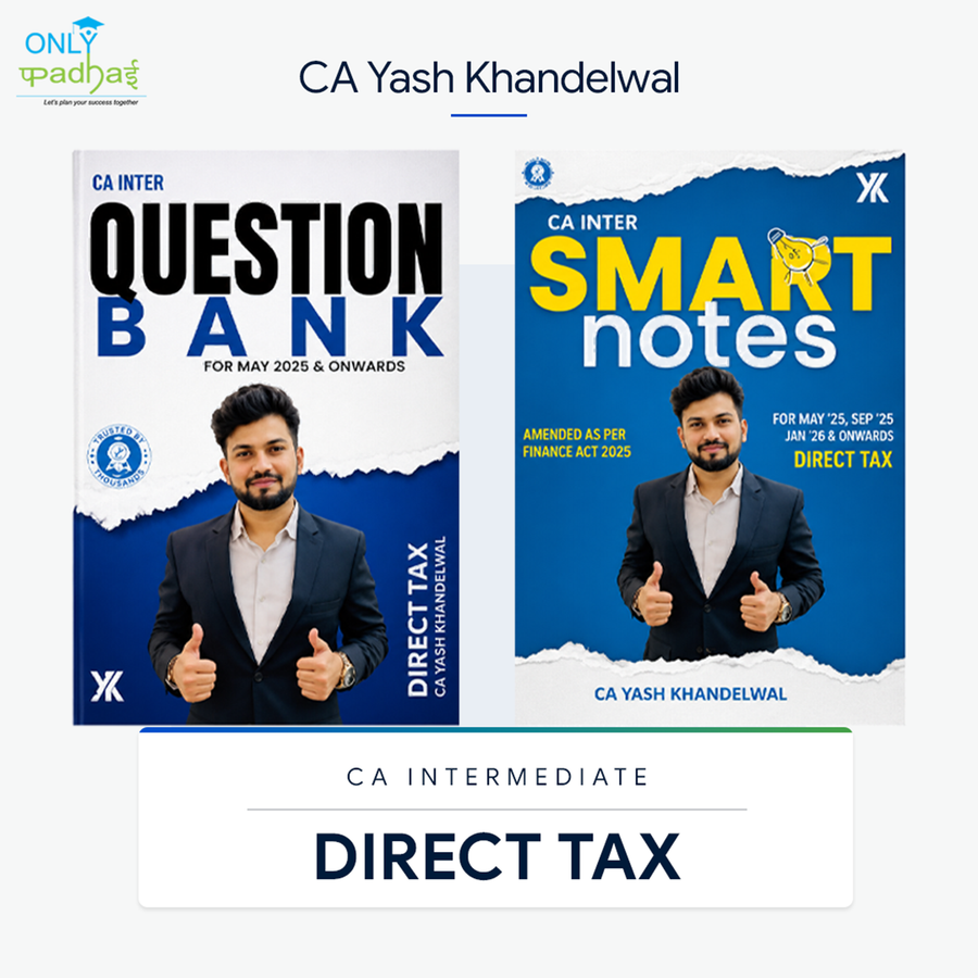 CA Inter | DT | Notes & Question Bank | CA Yash Khandelwal