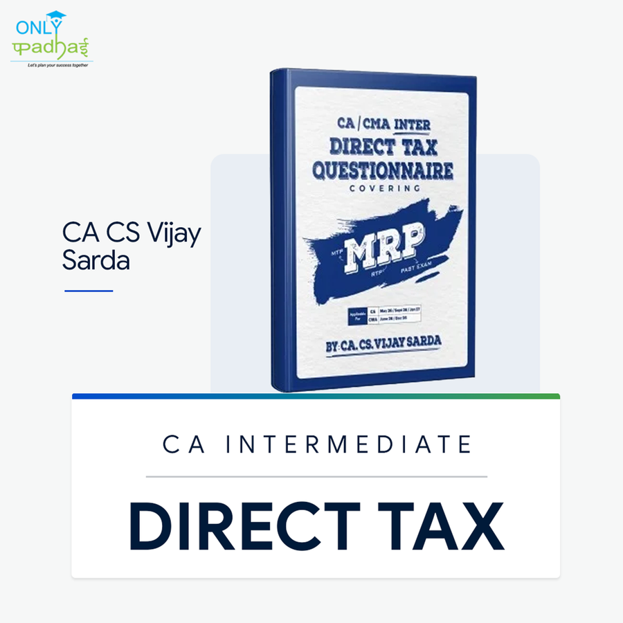 CA Inter | DT | Question Bank | CA Vijay Sarda