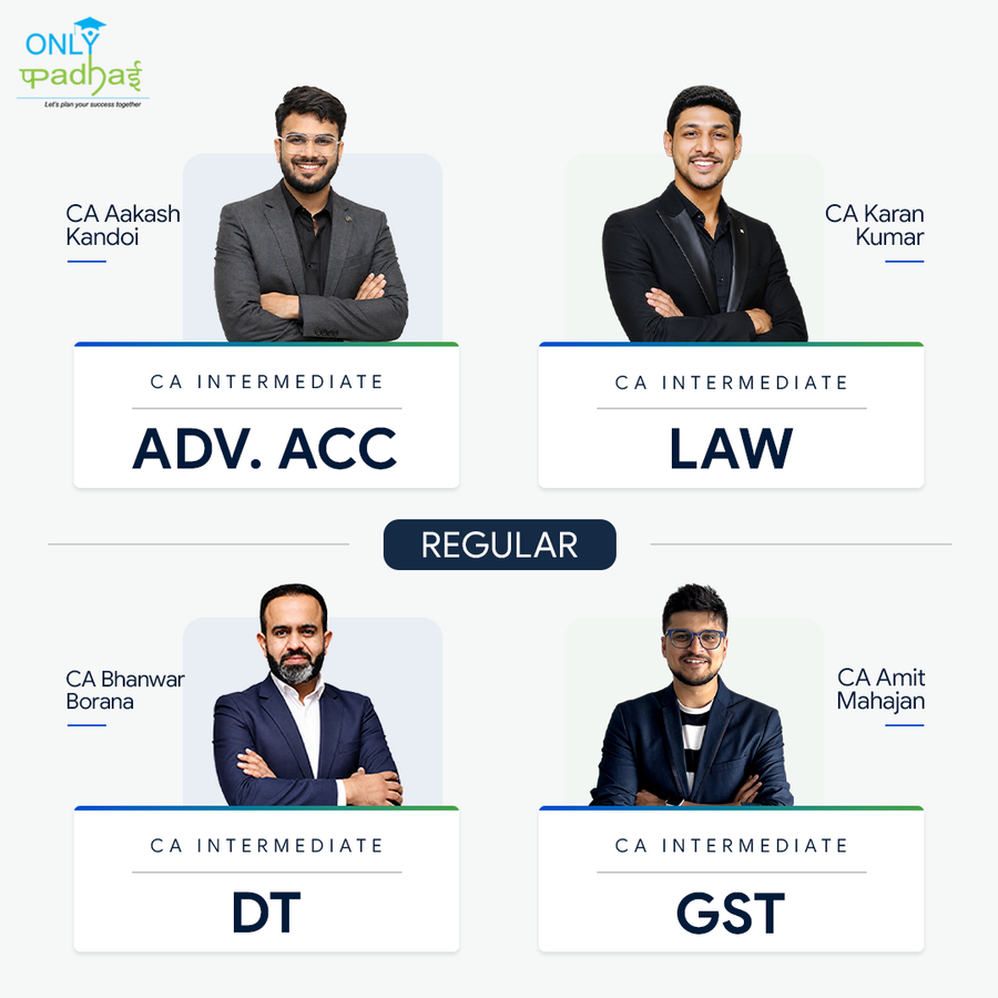CA Inter | Group 1 | Regular | CA Aakash Kandoi, CA Karan Kumar. CA Bhanwar Borana & CA Amit Mahajan