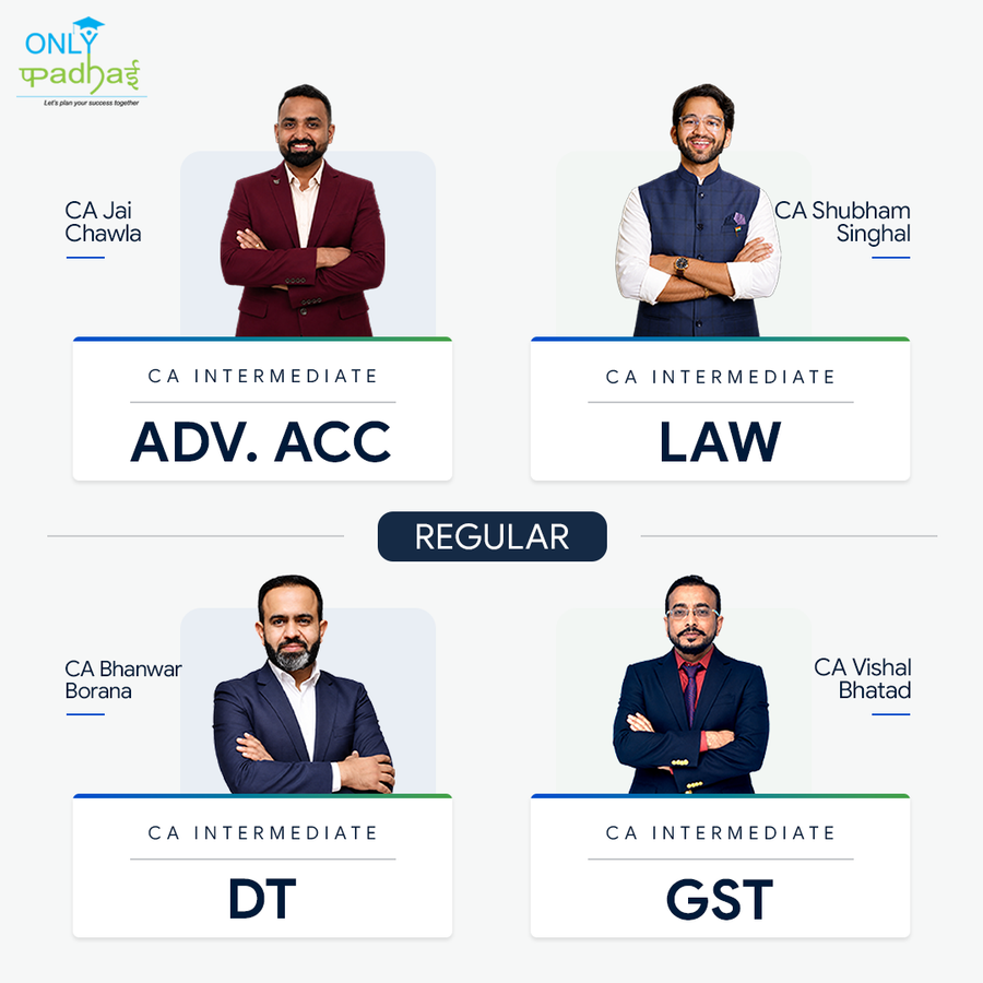 CA Inter | Group 1 | Regular | CA Jai Chawla CA Shubham Singhal CA Bhanwar Borana CA Vishal Bhattad
