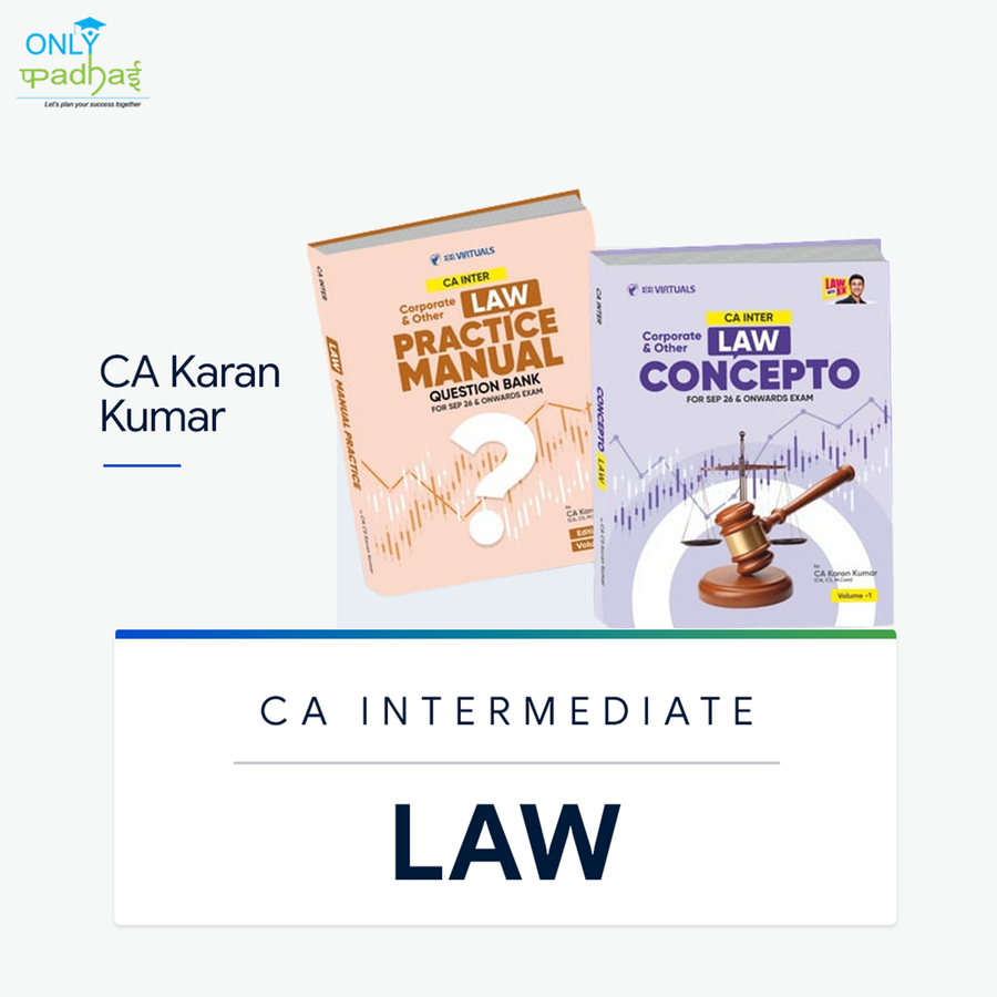 CA Inter | Law | Question Bank & Concept Book | CA Karan Kumar