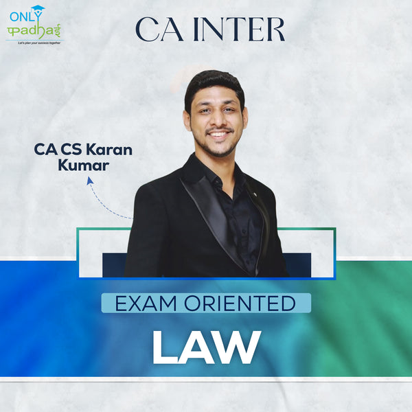 CA Inter | Law | Exam Oriented | CA CS Karan Kumar