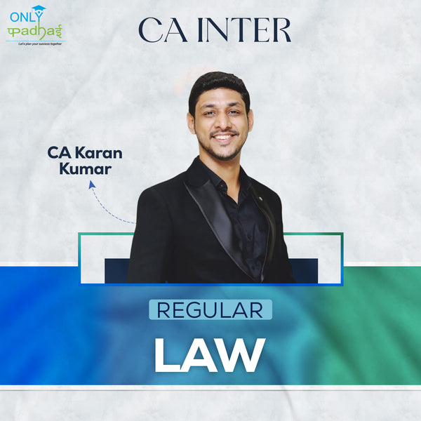 CA Inter | Law | Regular | CA CS Karan Kumar