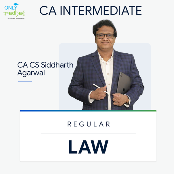 CA Inter | Law | Regular | CA Siddharth Agarwal