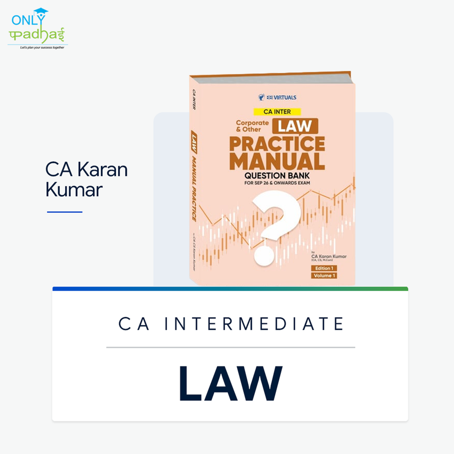 CA Inter | Law | Question Bank & Concept Book | CA Karan Kumar