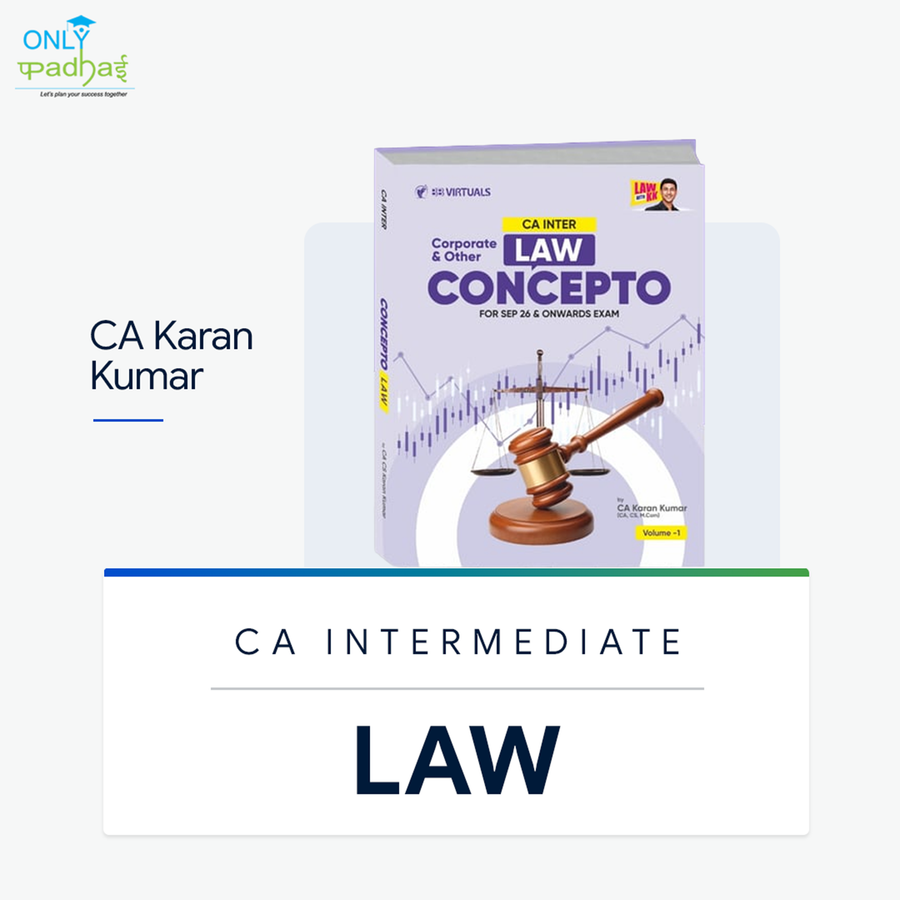 CA Inter | Law | Question Bank & Concept Book | CA Karan Kumar