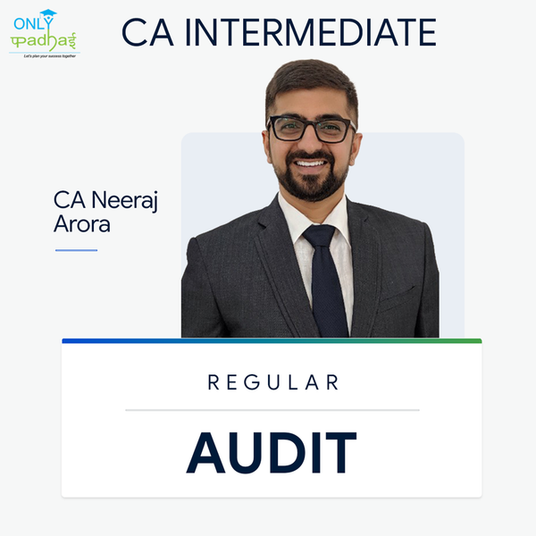 CA Inter | Audit | Regular | CA Neeraj Arora
