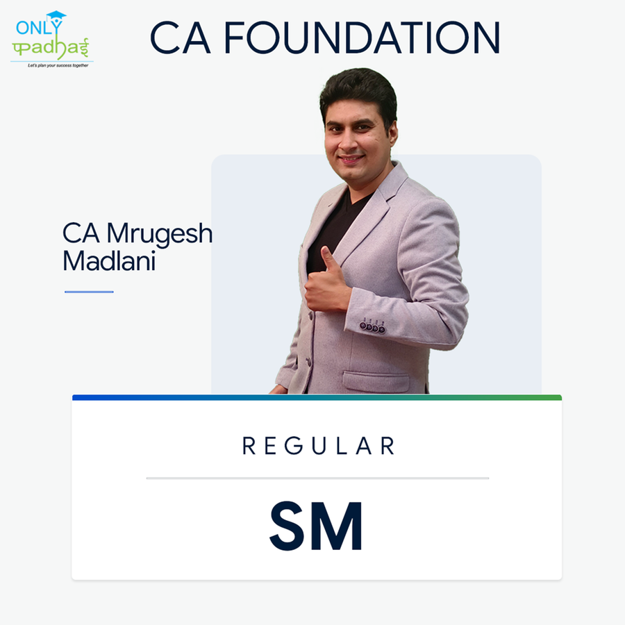 CA Inter | SM | Regular | CA Mrugesh Madlani
