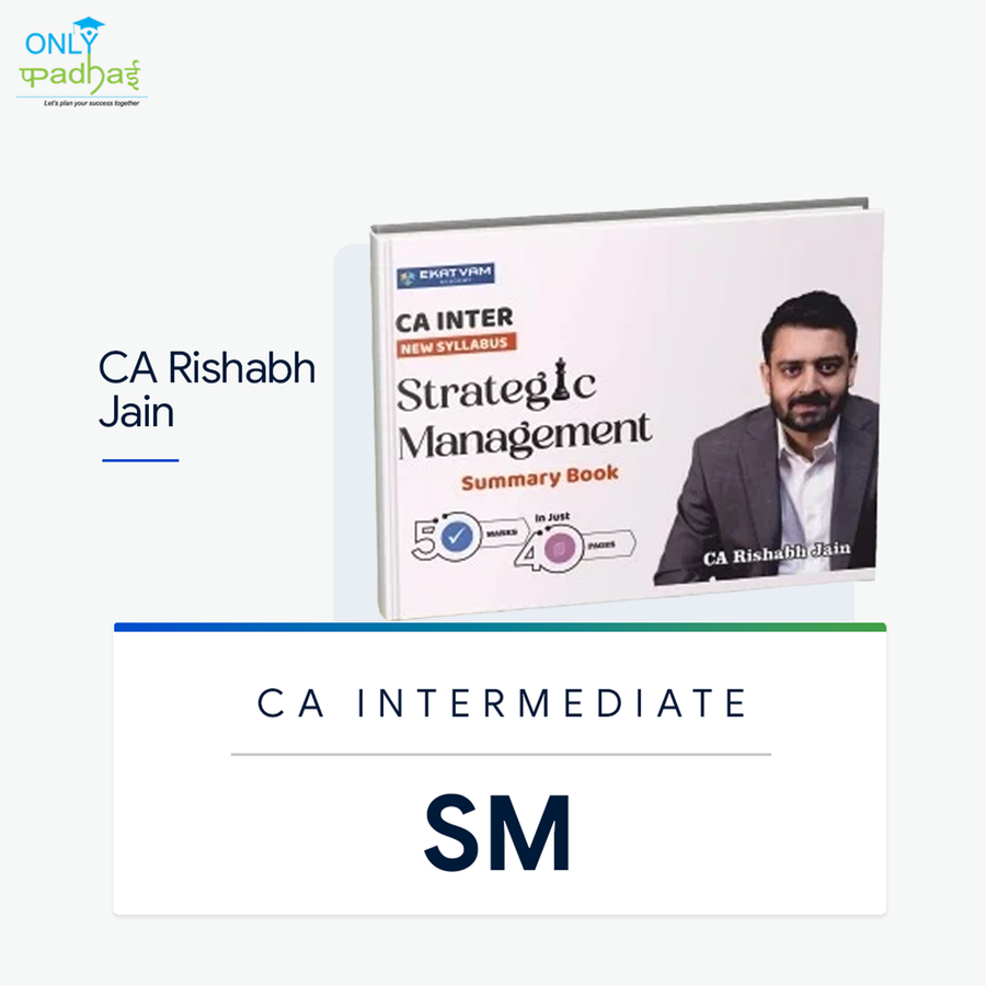 CA Inter | SM | Concept Book | CA Rishabh Jain