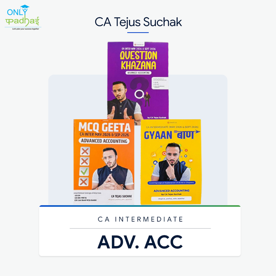 CA Inter | Adv. Accounts | Full Set | CA Tejas Suchak