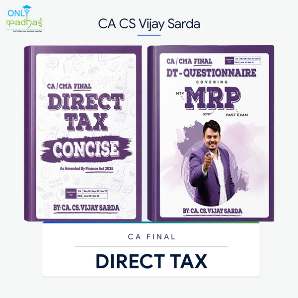 CA Final | DT | Concise & Questionnaire Book | CA Vijay Sarda