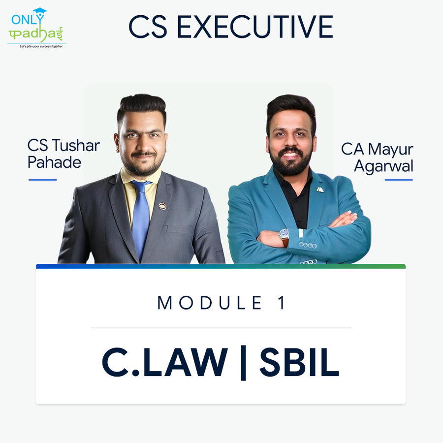CS Executive | C.LAW & SBIL | CS Tushar Pahade CA Mayur Agarwal