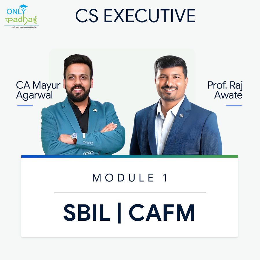 CS Executive | SBIL & CAFM | CA Mayur Agarwal Prof. Raj Awate