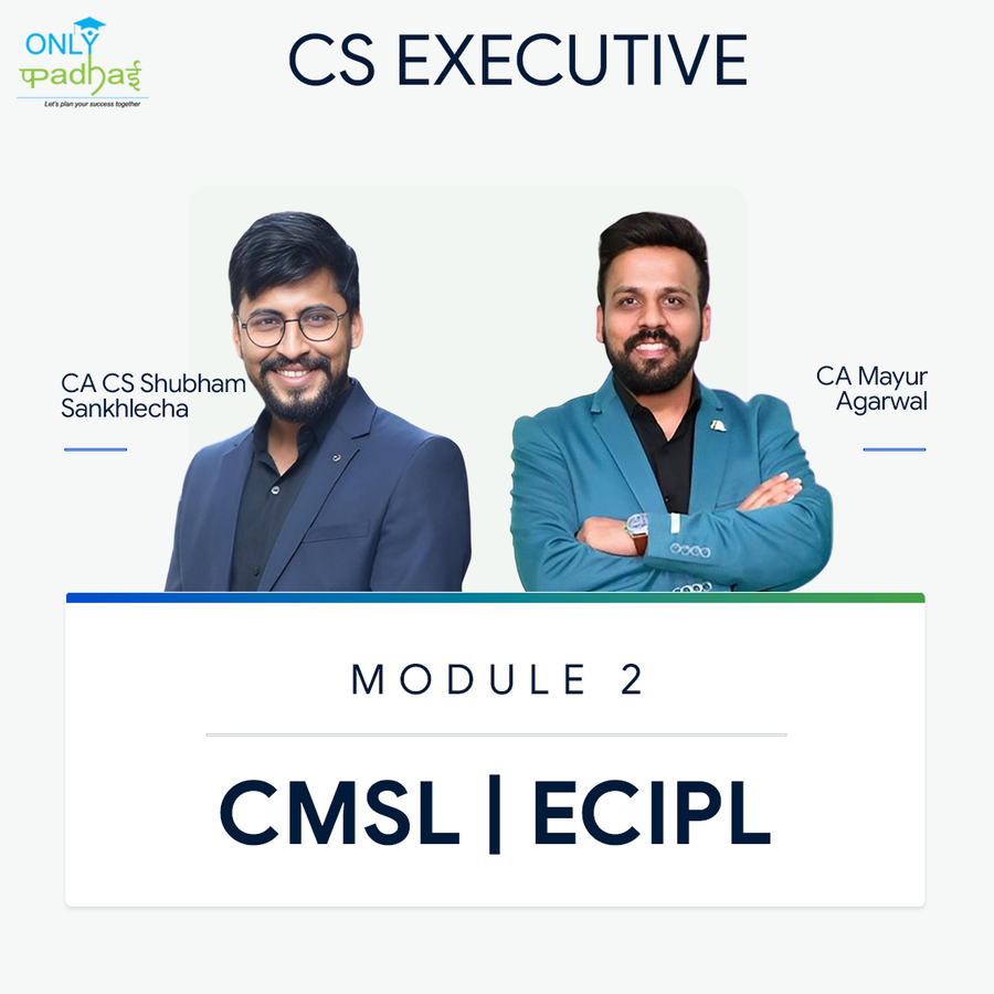CS Executive | CMSL & ECIPL | CA CS Shubham Sukhlecha CA Mayur Agarwal
