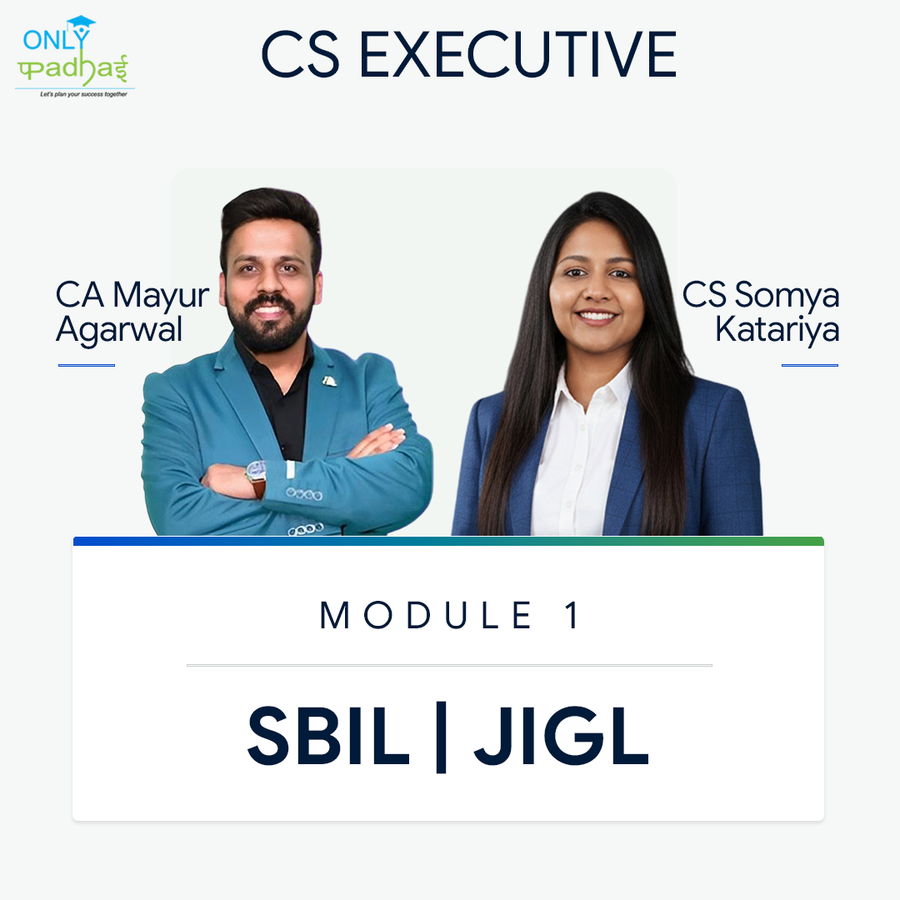 CS Executive | SBIL & JIGL | CA Mayur Agarwal CS Somya Kataria