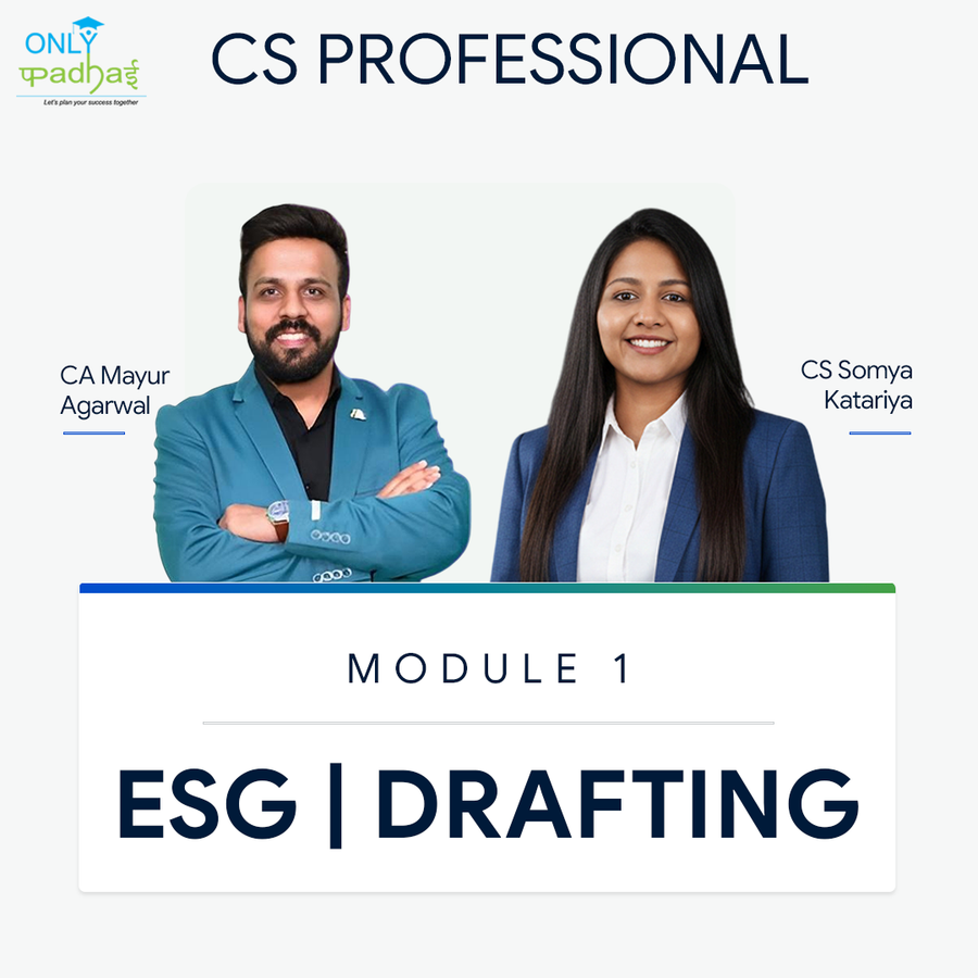 CS Professional | Drafting & EGS | CS Somya Kataria CA Mayur Agarwal