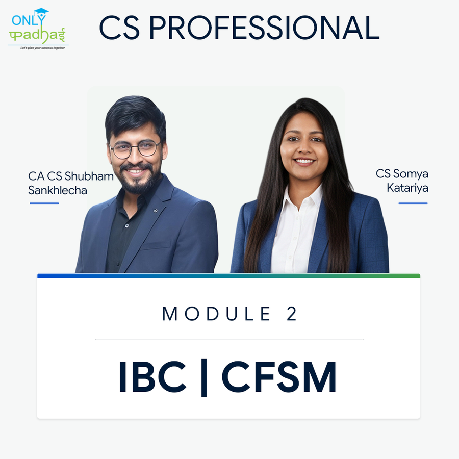 CS Professional | CFSM & IBC | CA CS Shubham Sukhlecha CS Somya Kataria