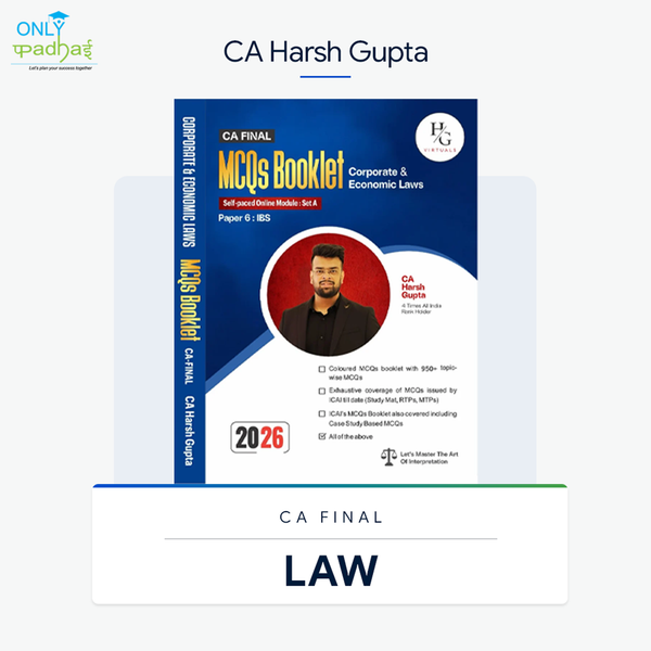 CA Final | Law | Compact SPOM Set A & IBS | CA Harsh Gupta