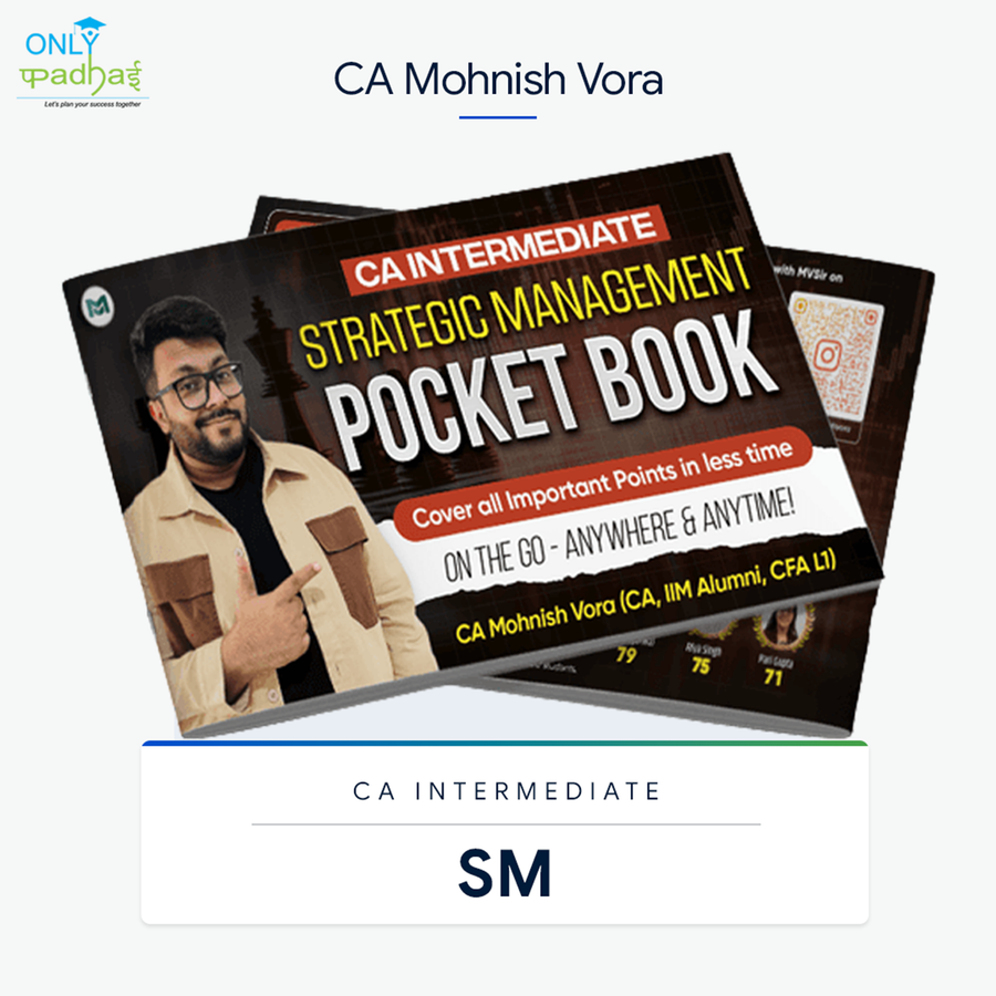 CA Inter | SM | Super Book | CA Mohnish Vora